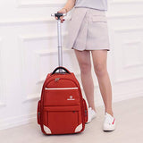 Funny & Special Large Storage Laptop Students Multifunction Waterproof Wheeled Rolling