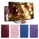 AutumnFall 8 inch Desktop Folding TPU +Leather Bracket Mobile Phone Screen Magnifier 3D HD Video