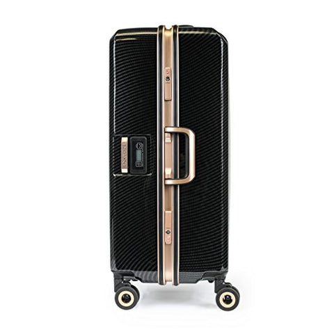 Enkloze X1 Weight Watcher Suitcase Zipperless Self Weighing Carbon Black/Rose Gold TSA Approved