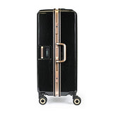 Enkloze X1 Weight Watcher Suitcase Zipperless Self Weighing Carbon Black/Rose Gold TSA Approved 100% PC Carbon (25")