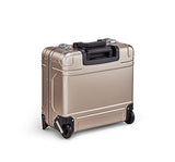 Zero Halliburton Geo Aluminum 3.0 17" Wheeled Travel Briefcase in Silver