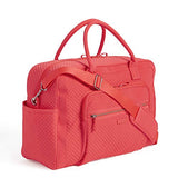 Vera Bradley Iconic Weekender Travel Bag, Microfiber, coral reef