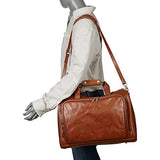 Amerileather 18" Leather Carry On Weekend Duffel,Brown,US