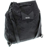 Kenneth Cole Reaction Womens Ruby Faux Leather Trim Backpack Black Medium