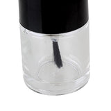 BQLZR Black and Transparent 10ml Empty Glass Nail Polish Bottles Blushers With Black Dull Polish