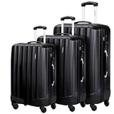 Durable 3 Pcs Luggage Sets, Hardshell Spinner Suitcase with TSA Approved Locks,Lightweight Carry on Suitcase