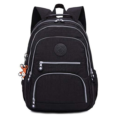 Nylon Casual Travel Daypack Lightweight Sports Laptop Backpack Purse for Women Waterproof Medium
