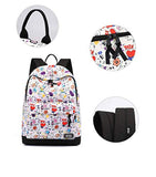 Timmor Korean Casual Comic Doll Backpack, Girl's Backpack, Teen Backpack, Junior High School Unisex School Bag. (comic)