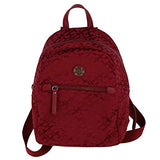 Tommy Hilfiger Womens TH Monogram Backpack (Red)