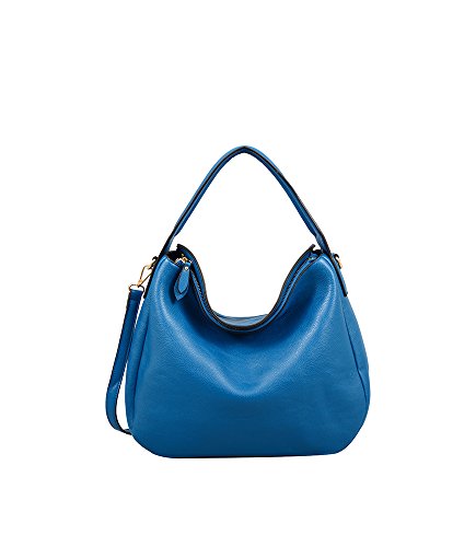 Mellow World London Fashion Hobo 15"X4"X10", Blue