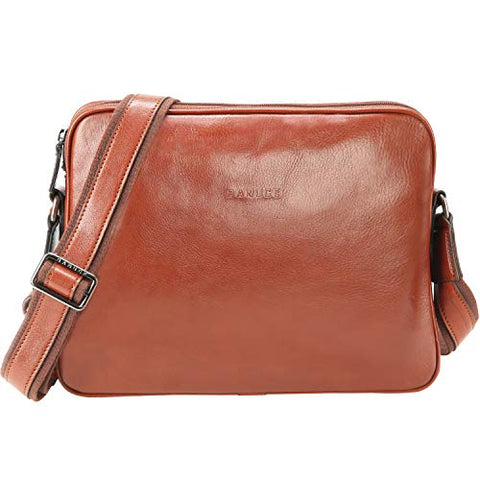Banuce Vintage Full Grains Italian Leather Messenger Bag for Men Shoulder Crossbody Bag Business