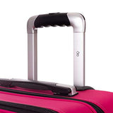 Cloe Checked Medium 24 inch Water-Resistant Luggage with 360º-spinner wheels in Magenta Color