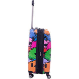 Ed Heck Luggage Sebastian 25 inch 8-Wheel Hardside Spinner (Multi)
