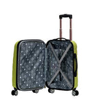Rockland Melbourne 20 Inch Expandable Abs Carry On Luggage, Lime, One Size