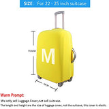 For U Designs 22-25 Inch Black Classic Flag Polyester Elastic Luggage Cover With Zipper