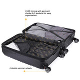 Expandable Luggage Set, TSA Lightweight Spinner Luggage Sets, Carry On Luggage 3 Piece Set