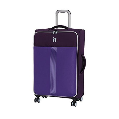 It Luggage 27.4" Filament 8 Wheel Lightweight Expandable Spinner, Crown Jewel/Passion Flower
