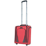 Kenneth Cole Reaction Going Places 16" 600d Polyester 2-Wheel Underseater Carry-on Luggage, Red