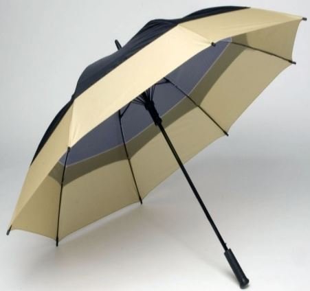 Windbrella Vented Golf Black/tan 62in by Windbrella Products Corp.