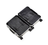 Zero Halliburton Geo Aluminum Carry-on 2 Wheel Travel Case (BLACK)