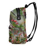Backpack Red Fruit Beautiful Tree Bird Mens Laptop Backpacks Hiking Bag School Daypack