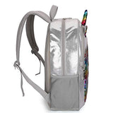 Backpack for Girls Unicorn Magic Glitter Sequin School Bag with Lunch Box Girls Backpack Set for Elementary Preschool Bookbag