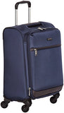 AmazonBasics Softside Spinner Luggage - 21-inch, Carry-on/Cabin Size, Navy Blue
