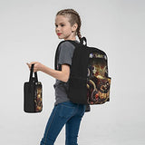 The Bin-Ding Of Is-Aac Backpack Three-Piece Cartoon School Bag With Pencil Case Messenger Lunch Bag