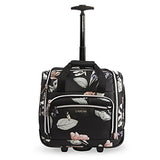 Bebe Women'S Valentina-Wheeled Under The Seat Carry-On Bag, Black Floral