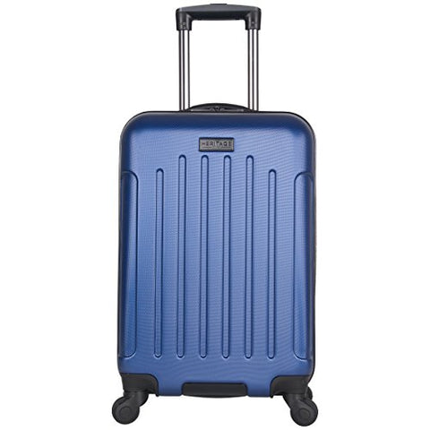 Heritage Travelware Lincoln Park 20" Hardside 4-Wheel Spinner Carry-on Luggage, Cobalt Blue