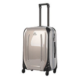 The Set Of Classic White Carbon Triforce Empire Collection Hardside 3-Piece Spinner Luggage Set