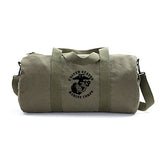 United States Marine Corps Army Sport Heavyweight Canvas Duffel Bag in Olive & Black, Medium