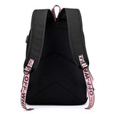 Rainlemon Kpop Blackpink Backpack Lisa Rose JISOO Jennie Shouler Bag Messenger Bag (Black)