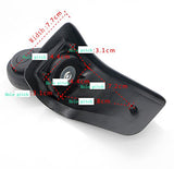 Super Ma 360 Swivel Luggage Mute Wheel Suitcase Replacement Repair Wheels 001 (Back Wheel Pair)