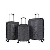 Kenneth Cole Reaction Mechanizer Black Luggage Set with Carry-On, Checked and Large Case