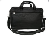 AmeriLeather Leather Expandable Laptop Case (Black)