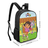 Do-ra The Exp-lor-er Children's backpack with side pockets school bag large for kids boy girl teens hiking camping picnic