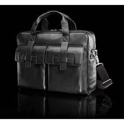 Top Loading Leather Briefcase