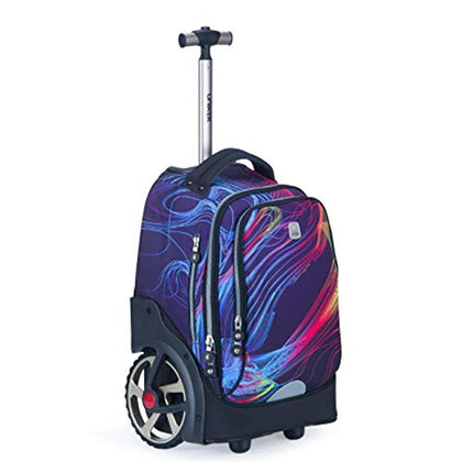 High Capacity Climbing Stairs Wheeled Backpack, Great For High School, College Backpack, Rolling