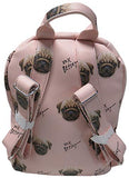 Betsey Johnson Women's Backpack, Blush/Pug Dogs,