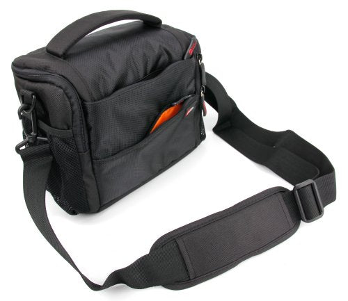 DURAGADGET Deluxe Quality, Shock-Absorbing & Water-Resistant Shoulder/Messenger Bag in Black &