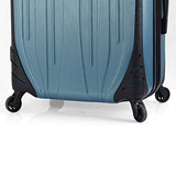 Mia Toro Italy Compaz Hard Side 28" Spinner Luggage, SILVER