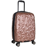 Aimee Kestenberg Women'S 20" Abs Expandable 8-Wheel Upright Carry-On Luggage, Rose Gold