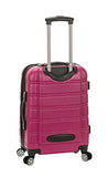 Rockland Melbourne 3 Piece Abs Luggage Set, Magenta, One Size