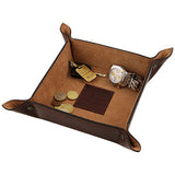 Tuscany Leather Exclusive Leather Valet Tray Large Size Brown Men Leather Accessories