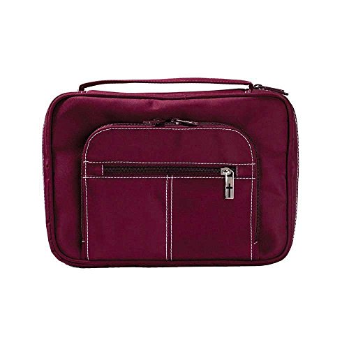 Bible Cover - Microfiber Organizer W/Study Kit-Lrg-Brg