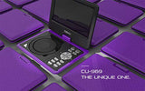 COOAU Portable DVD Player 11.5" with Game Joystick, Swivel HD Screen, Support Multi-Format, Region Free, Long Lasting Battery, Support AV-in/AV-Out/SD/USB, Purple