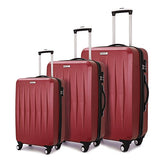 Fochier Luggage 3 Piece Set Hardshell Lightweight Spinner Suitcase 20in24in28in
