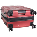 Kenneth Cole Reaction Scott's Corner 24" Hardside Expandable Spinner 8-Wheel Luggage with TSA Locks, Red