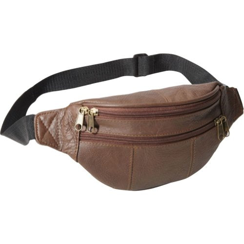 AmeriLeather Leather Fanny Pack (Chocolate Brown)